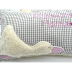 Taufkissen Ente Entchen mit gesticktem Namen