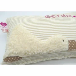 Taufkissen Ente Entchen mit gesticktem Namen