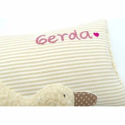 Taufkissen Ente Entchen mit gesticktem Namen