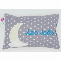 Taufkissen Geburtskissen - Schmusekissen Kissen mit Namen Mond Wolke Sterne