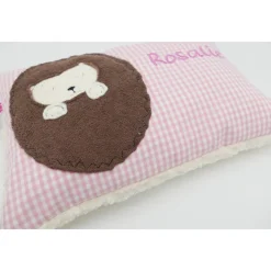 Taufkissen Igel Igelchen mit gesticktem Namen Igelkissen