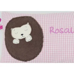 Taufkissen Igel Igelchen mit gesticktem Namen Igelkissen