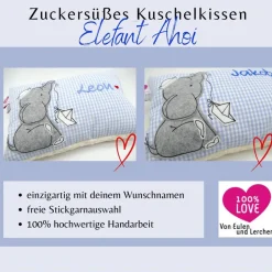 Taufkissen Kuschelkissen Kindergartenkissen Geburtsgeschenk