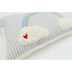 Taufkissen Regenbogen mit gesticktem Namen