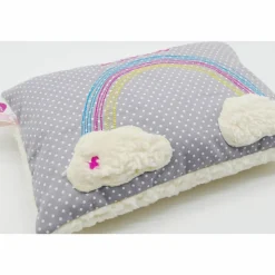 Taufkissen Regenbogen mit gesticktem Namen