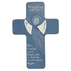 Taufkreuz Holzkreuz Kinderkreuz Engel  zur Taufe/Geburt/Kommunion