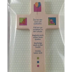 Taufkreuz Luftbalons mit Spruch Geschenk Geschenkidee Weihnachten Taufe Kommunion Geburtstag