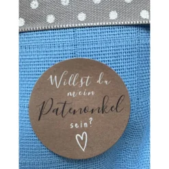 Taufpate fragen: Willst Du mein Patenonkel sein, kreative und originelle Idee, Geschenk für Pate