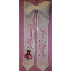 Taufschleife "Teddy im Auto"