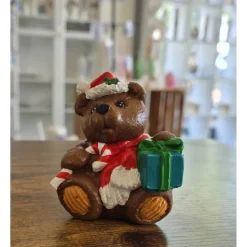 Teddybär - Weihnachtsdekoration aus Keramik -