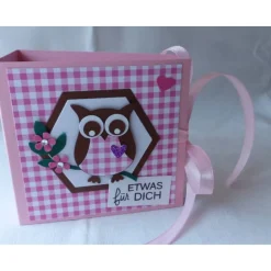 Teebeutelbuch,Eule,Mitbringsel,Geschenk