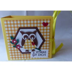 Teebeutelbuch,Eule,Mitbringsel,Geschenk