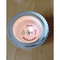 Teelicht mit versteckter Botschaft