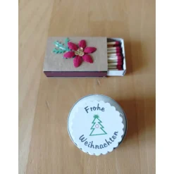 Teelicht mit versteckter Botschaft, Weihnachten