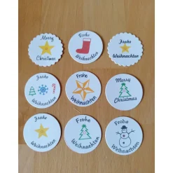 Teelicht mit versteckter Botschaft, Weihnachten