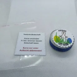 Teelicht Ostern mit versteckter Botschaft, verschiedene Designs und Anlässe