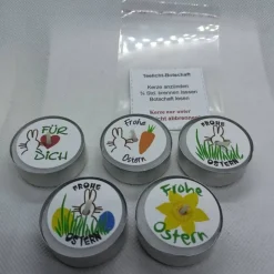 Teelicht Ostern mit versteckter Botschaft, verschiedene Designs und Anlässe
