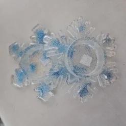 Teelicht Weihnachtsstern LED Epoxidharz 2 er Set