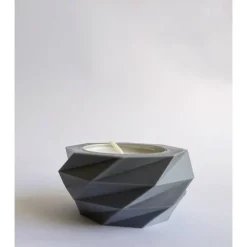 Teelichter mit Halter im Low Poly Design - Stilvolle Deko in klassischen Farben - Teelichthalter als Geschenkidee