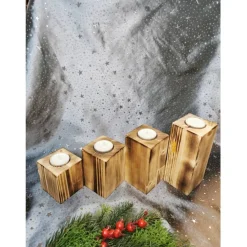 Teelichthalter aus Holz