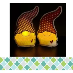 Teelichthalter Wichtellichter (2 Stück) - Stofffarbe individualisierbar