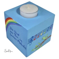 Teelichthalter/Kerzenwürfel/Teelichtwürfel aus Holz 