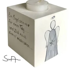 Teelichthalter/Kerzenwürfel/Teelichtwürfel aus Holz 