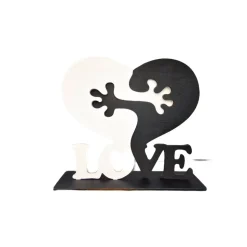 2teiliges Herz aus Acryl – personalisiertes Geschenk in verschiedenen Farben