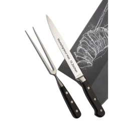 2-teiliges Tranchierbesteck mit Name personalisiert