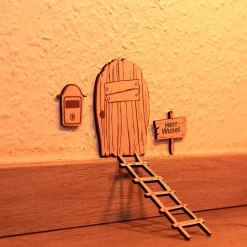 4teiliges Wichtelset aus Holz | Personalisierte Wichtel Geschenkidee | Wichtel Deko