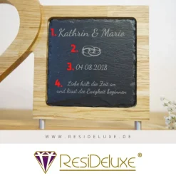 Text+Wunschsymbol Holzherzen Gravur Hochzeitsgeschenk Geschenk Verlobung Jahrestag Herz Hochzeit Valentinstag Muttertag