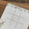 Tic Tac Toe – Weihnachtsedition im Miniformat (inkl. Spielplan, Marmorsteine & Baumwollsäckchen)