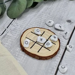 Tic Tac Toe handgemacht | Gastgeschenk Hochzeit oder Taufe | Tischspiel | Geburtstagsgeschenk
