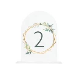 Tischaufsteller Hinweisschild Acryl Holz Design Bernadette