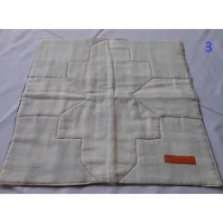 Tischdecke 40x40cm – Mitteldecke Weihnachten Patchwork Baumwollwebware festlich glänzend