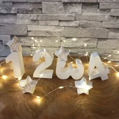 Tischdeko Advent, Raysin Zahlen-Set 1-4 mit Elch, Raysin Zahlen, Rentier Deko, Adventszahlen, Adventskranz modern