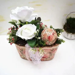 Tischdeko Gesteck Rosen