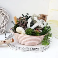 Tischdeko maritim Tischgesteck mit Anker