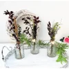 Tischdeko Trockenblumen in klaren Glasvasen 3er Set Stückpreis 7,95 Euro