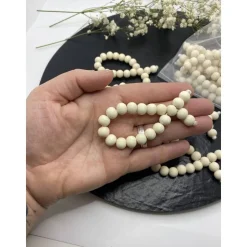 Tischdekoration | Fische aus Holzperlen | Taufe | Konfirmation | Kommunion |