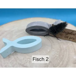 Tischdekoration Fische aus Raysin in Pastell – Stimmungsvolle Deko für kirchliche Feste