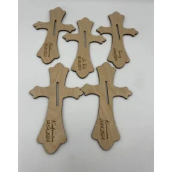 Tischdekoration  zur Konfirmation aus Holz, Taufdeko , Fisch mit Wunschname inkl. Gravur aus Holz, Kommunion, Taufe, Jug