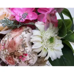 Tischgesteck Tischdeko romantisch  mit Rose