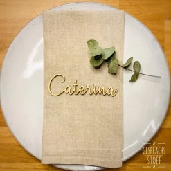 Tischkarten aus Holz Hochzeit  / Schriftzug Name / Gastnamen / Namenskarten / Gastgeschenke / Lasercut