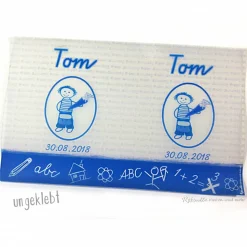 Tischlicht Lichthülle Einschulung Junge – Deko zum Schulanfang