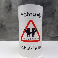 Tischlicht Lichthülle Einschulung Schulanfang 
