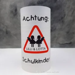 Tischlicht Lichthülle Einschulung Schulanfang 