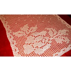 Tischläufer filigran gehäkelt Tischdecke weißer Tischläufer Tischtuch gehäkelter Tischläufer