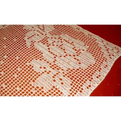 Tischläufer filigran gehäkelt Tischdecke weißer Tischläufer Tischtuch gehäkelter Tischläufer