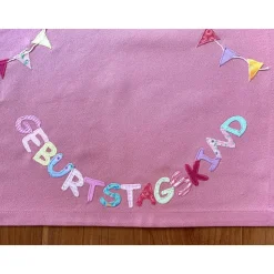 Tischset, Geburtstagskind, Mädchen, Tischläufer, Geburtstagstisch, Geburtstag, benäht,  45 x 35cm